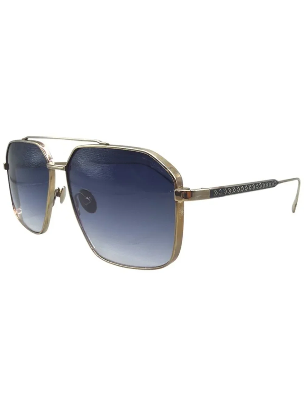 John Varvatos Men's Navigator/Aviator-Style Sunglasses, Gold (SJV563) - NWT
